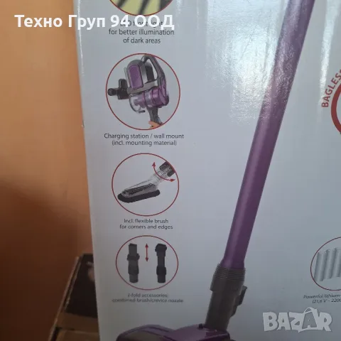 Акумулаторна прахосмукачка с възможност за работа до минути - чисто нова неизползвана , снимка 13 - Прахосмукачки - 49946286