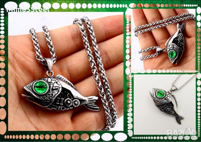 Колие стомана MechPiranha Stainless Steel 316L, снимка 4 - Колиета, медальони, синджири - 30082285