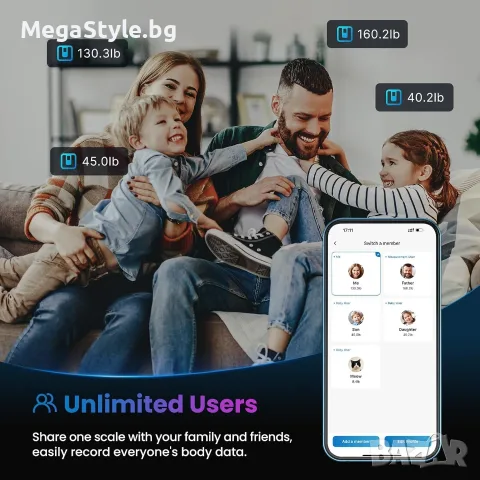 Смарт кантар за телесна маса RENPHO Elis 1 – Bluetooth, 13 биометрични показателя, Бял, снимка 4 - Електронни везни - 55816569