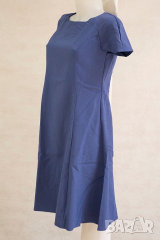 Рокля с къси ръкави в тъмносиньо марка Soleil - XL, снимка 3 - Рокли - 38403984