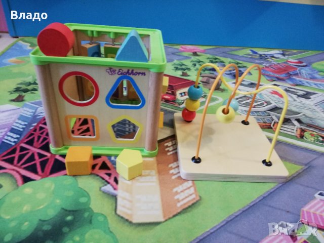 EICHHORN Образователен дървен куб Игрален център