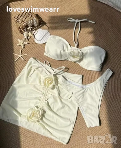 Бански с рози и пола, снимка 2 - Бански костюми - 50866775