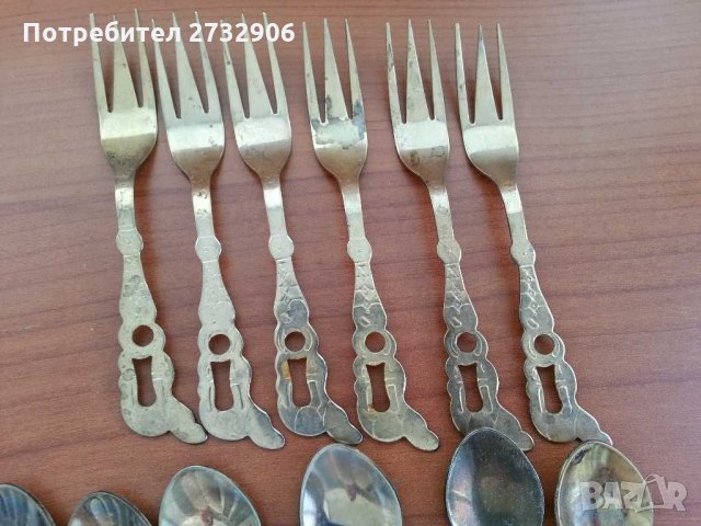 Стари лъжички и  вилички, снимка 2 - Антикварни и старинни предмети - 29657974