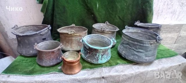 8бр малки бакърени менчета 