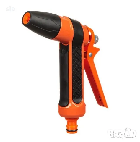 Пистолет за поливане, Алуминиев, 14см, Накрайник с регулируем спрей, снимка 2 - Аксесоари и консумативи - 32900433