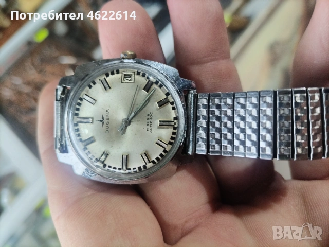 ШВЕЙЦАРСКИ ЧАСОВНИК DUGENA 17 КАМЪКА , снимка 3 - Мъжки - 53958486