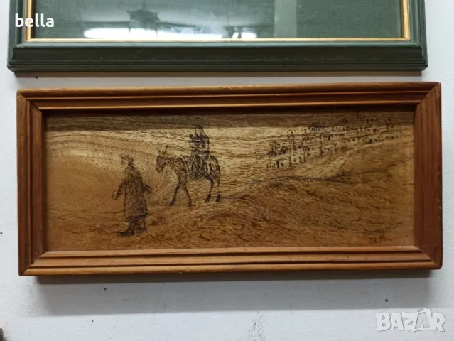 Авторска картина върху дърво, снимка 1