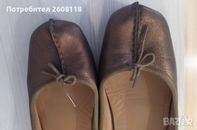 CLARKS балерини – бронз, равни, № 40, снимка 9 - Дамски ежедневни обувки - 38445519