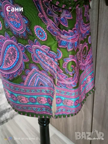 Копринена индийска туника нова с етикет , снимка 3 - Туники - 49872058