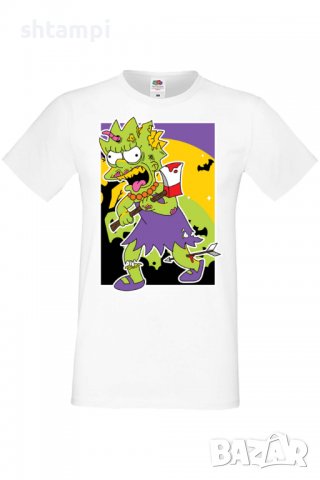 Мъжка тениска The Simpsons Lisa Simpson 01,Halloween,Хелоуин,Празник,Забавление,Изненада,Обичаи,, снимка 2 - Тениски - 38136856
