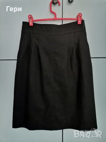 Дамска черна зимна пола, снимка 2 - Поли - 42350007