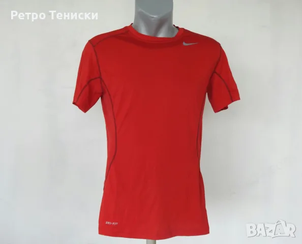 Тениска • тренировъчен модел • Nike • червено • размер S • Мъже