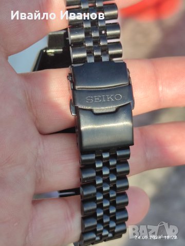 Часовник Seiko SKX007 Black PVD - Mod , снимка 3 - Мъжки - 40811881