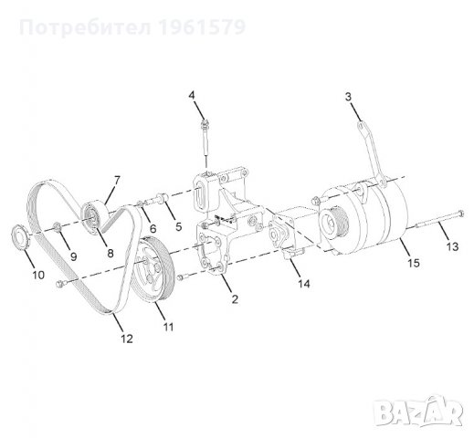 Шайба хидравлична помпа ZF 254723117022 Tata Dicor Тата Дикор, снимка 3 - Части - 29887499