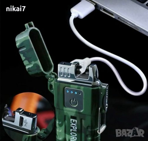 запалка ветроустойчива Explorer водоустойчива без пламьк импулсна, снимка 9 - Други - 42101707