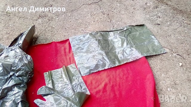 Соц химически наметало обувки ръкавици и торба нови, снимка 2 - Антикварни и старинни предмети - 42446831