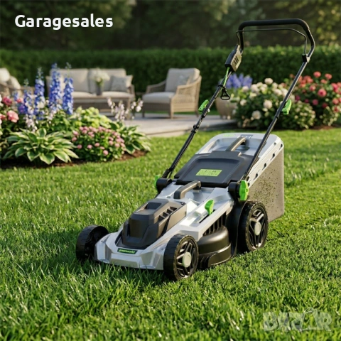 Мощна електрическа косачка за трева 2400W – 50 литра кош и 5 степени на косене