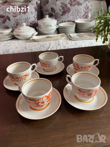 ⚜️Стар руски порцелан на завод “Чайка” - Краснодар - 1960/1962г! 