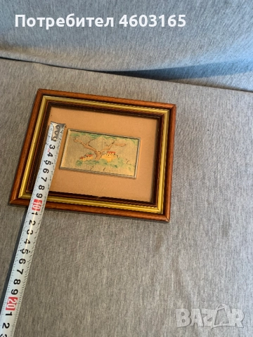 малка картина на златен лист, снимка 8 - Картини - 52513762