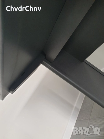 160x80x75см/голямо офис бюро/цвят сив-графит, снимка 5 - Бюра - 52840231