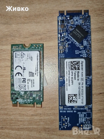 SSD дискове - 32 и 60GB, M.2 SATA и 2.5" SATA