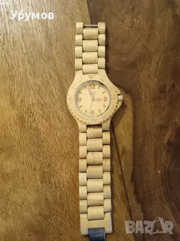 Винтидж дървен часовник WE WOOD E13-188, снимка 4 - Дамски - 49967510