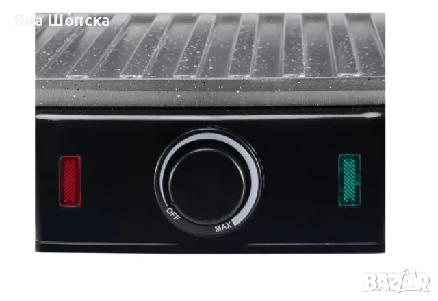 Тостер преса и грил Lexical 2200W – гранитни плочи, инокс корпус, снимка 6 - Тостери - 55787647