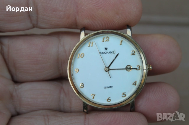 Немски мъжки позлатен часовник ''Junghans'' 