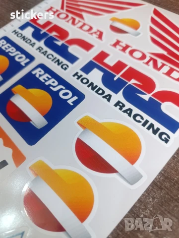 Стикери за Мотор Хонда HRC Repsol Geico Honda, снимка 4 - Аксесоари и консумативи - 51368835