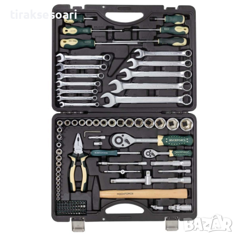 Професионален Комплект гедоре 1/2"& 1/4" 110 части ROCKFORCE 41101-5, снимка 3 - Гедорета - 44559267
