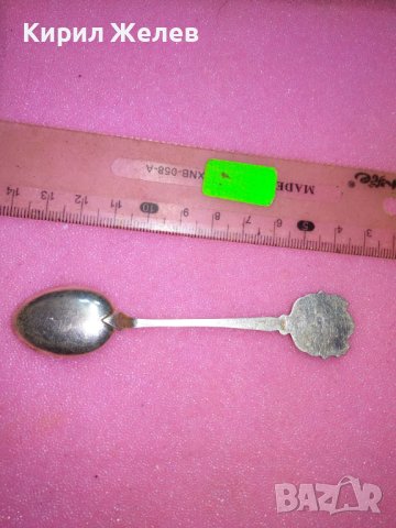 HELGOLAND СТАРА НЕМСКА КОЛЕКЦИОНЕРСКА ЕМАЙЛИРАНА СРЕБЪРНА ЛЪЖИЧКА За КАФЕ СРЕБРО 835 ПРОБА 42988, снимка 5 - Колекции - 44376196