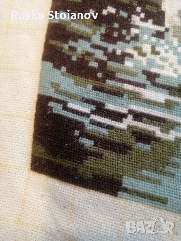 Гоблен,, Коне в реката,, /ariadna/, снимка 6 - Гоблени - 39873754