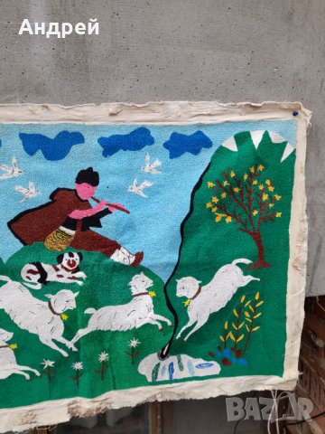 Старинен ковьор,покривка за стена #178, снимка 4 - Антикварни и старинни предмети - 38463466