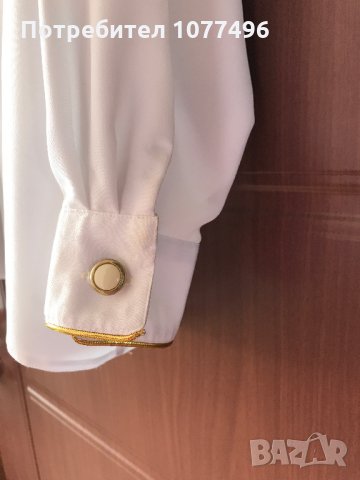 Памучна дамска риза с къс ръкав марка Killah Бяла Блуза с Дълъг ръкав, снимка 7 - Ризи - 25451291