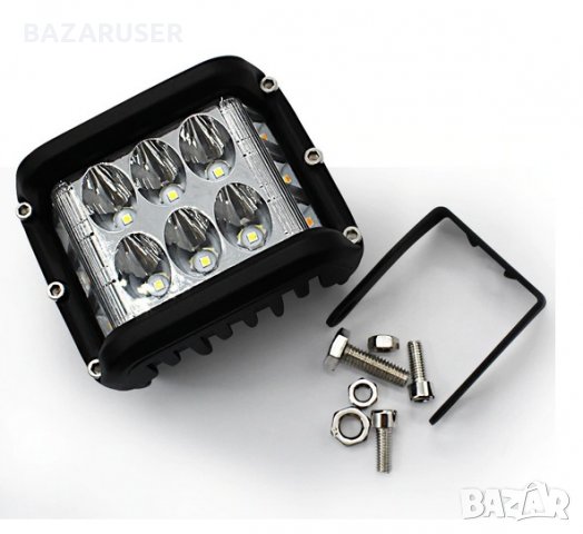 Халоген 12V-LED BAR-36W бял/син/червен 10см. -8334-2/254019, снимка 3 - Аксесоари и консумативи - 30699904