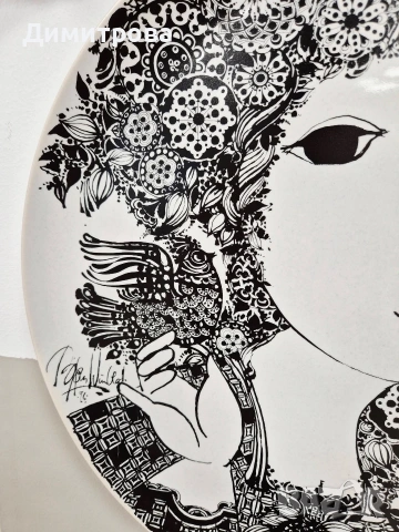 Голяма стенна чиния, Rosenthal , снимка 7 - Декорация за дома - 54341269