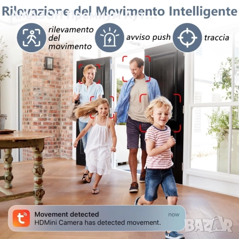 Скрита мини WiFi 1080P камера/DIY/безжична шпионска камера/детектор на движение/Tuya smart App, снимка 4 - IP камери - 52479909