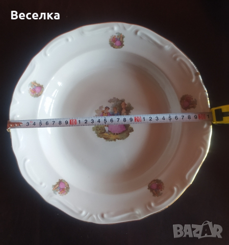 Порцелан Изида с бароков мотив Ромео и Жулиета , снимка 6 - Колекции - 44523366