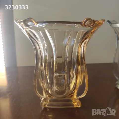 Стъклена ваза/вази стари, снимка 8 - Вази - 49797845