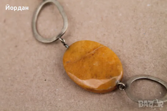 Дамско сребърно колие с позлата, снимка 2 - Колиета, медальони, синджири - 49771498