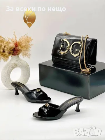 Dolce&Gabbana Дамски Чехли На Ток - Различни Цветове Код SEM-465, снимка 7 - Чехли - 55871543