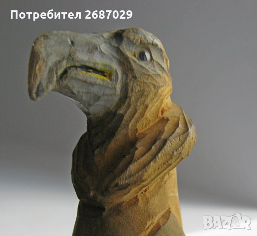 Бастуни: с орел дърворезба, стар, стари бастуни, 90 см, 1 м., снимка 3 - Други ценни предмети - 29731766