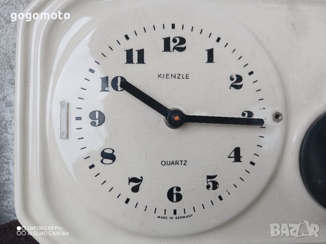 ПОРЦЕЛАНОВ, Стар, арт, винтидж, ретро, старинен порцеланов часовник KIENZLE, made in Germany, снимка 1