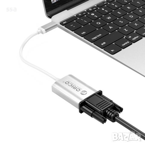 Orico адаптер Adapter - USB 3.1 Type C -> VGA F, silver - XC-102, снимка 4 - Кабели и адаптери - 44783303