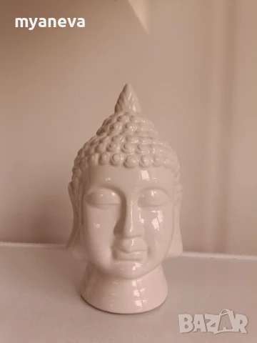 Порцеланова глава на Буда в поза релакс и медитация. , снимка 7 - Статуетки - 50525673