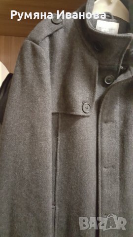 Дебело сиво палто, снимка 3 - Палта - 38877596