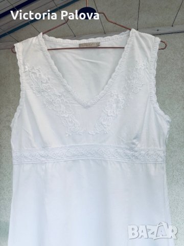 Красива бяла рокля FRANSA, снимка 6 - Рокли - 29559983