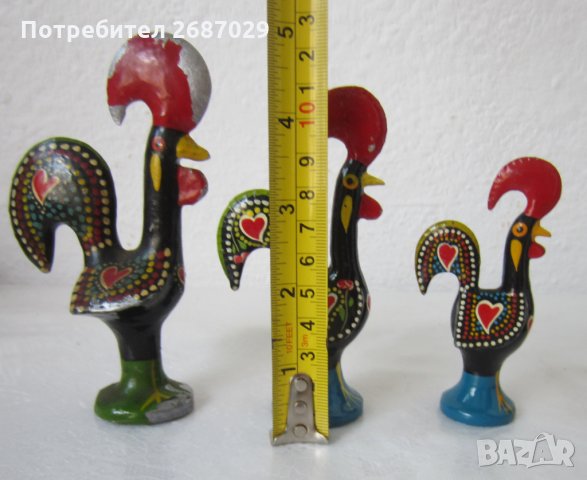 петел петли, Португалия фигура, метал, метални, дървени петел солница пано, снимка 5 - Други ценни предмети - 31623044