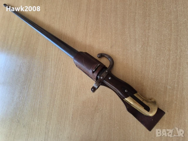 Щик пушка Гра 1877 кания лопус нож ятаган сабя кама кинжал, снимка 11 - Антикварни и старинни предмети - 50911063