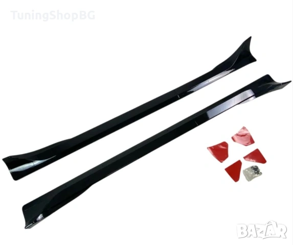Добавки за прагове за Tesla Model Y черен гланц, снимка 2 - Аксесоари и консумативи - 53151964